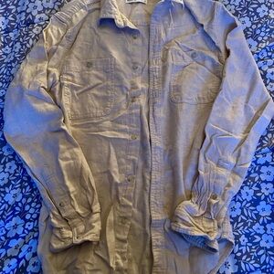 Sonoma Women's Tan Button Down Shirt